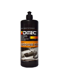 DiTEC Medium Cut one-step marine polish – removes P3000 grit sanding marks and fine scratches from all paint systems, including scratch-resistant finishes