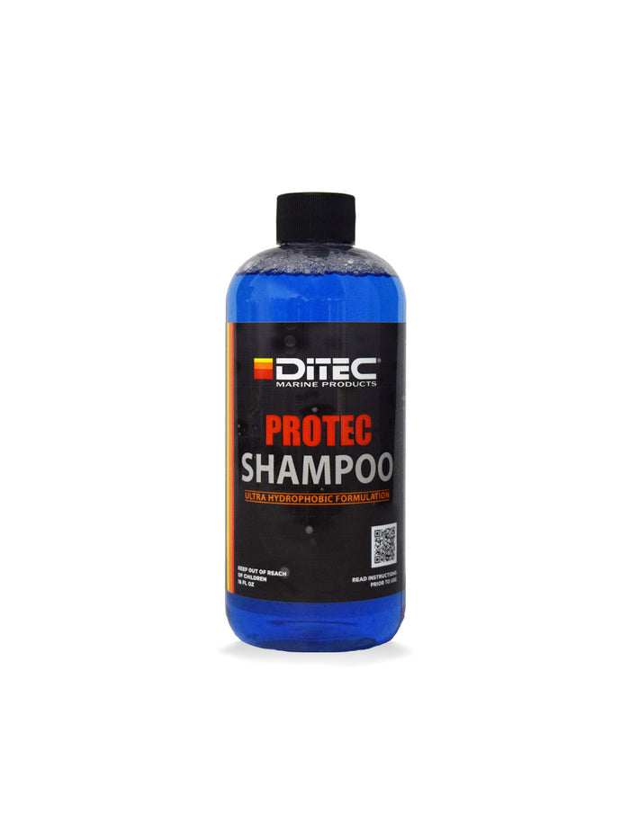 protec maintenance shampoo and boat cleaner for maintaining a glossy gelocat and paint.
