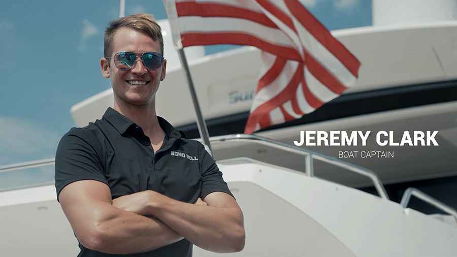 Jeremy Clark on his boat using DiTEC Marine Products