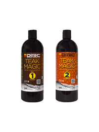 bottles of teak magic teak cleaning gel for boats from ditech
