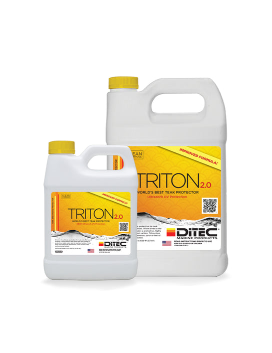 Triton teak protectant for outdoor furniture and marine deck teak